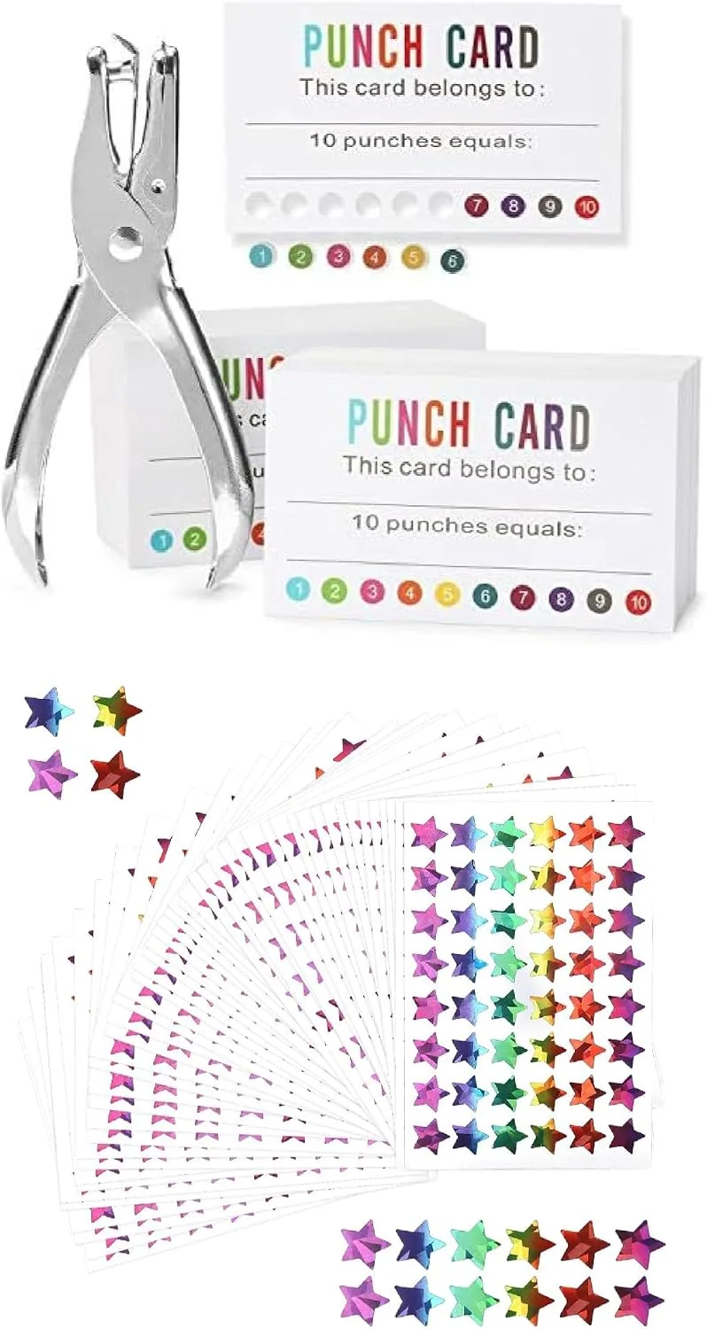 Punch Card Bundles: Stickers, Balloons & Shrink Kit