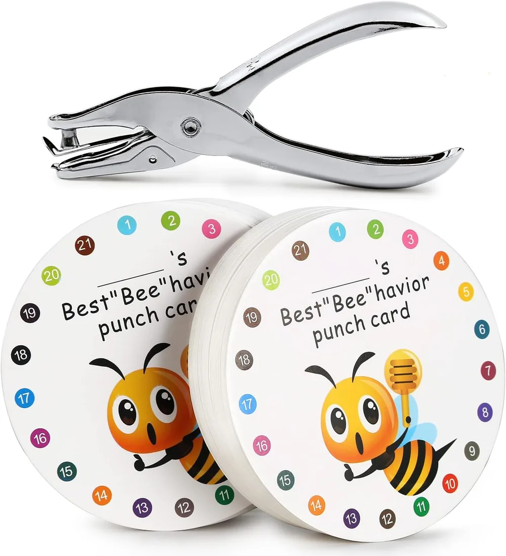 Round Reward Punch Cards, 3.9 in