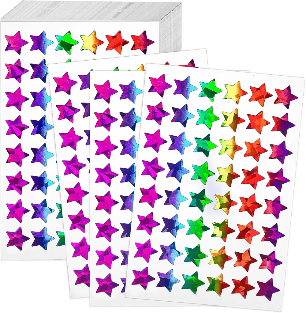 Star Reward Stickers, 2400 Pcs