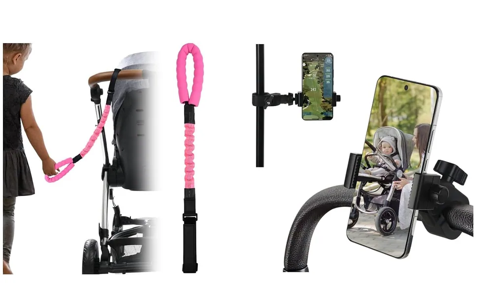 Stroller Handle + Phone Holder Set