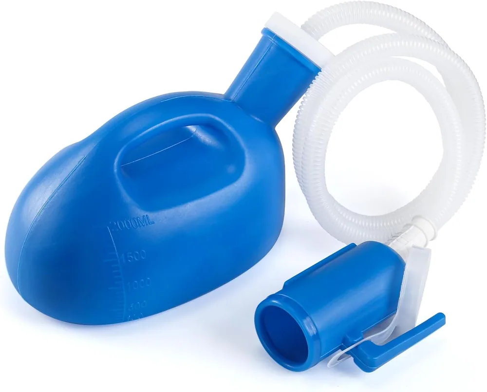 68 oz Nighttime Urinal for Men with Long Hose